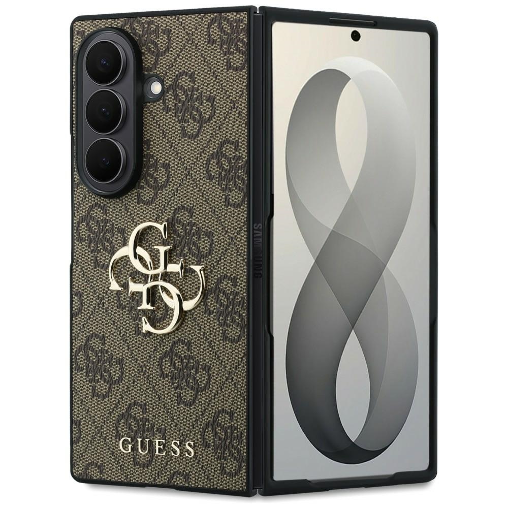 Guess HC 4G PU BIG LOGO fodral för Samsung Galaxy Z Fold 8 Ultra brun