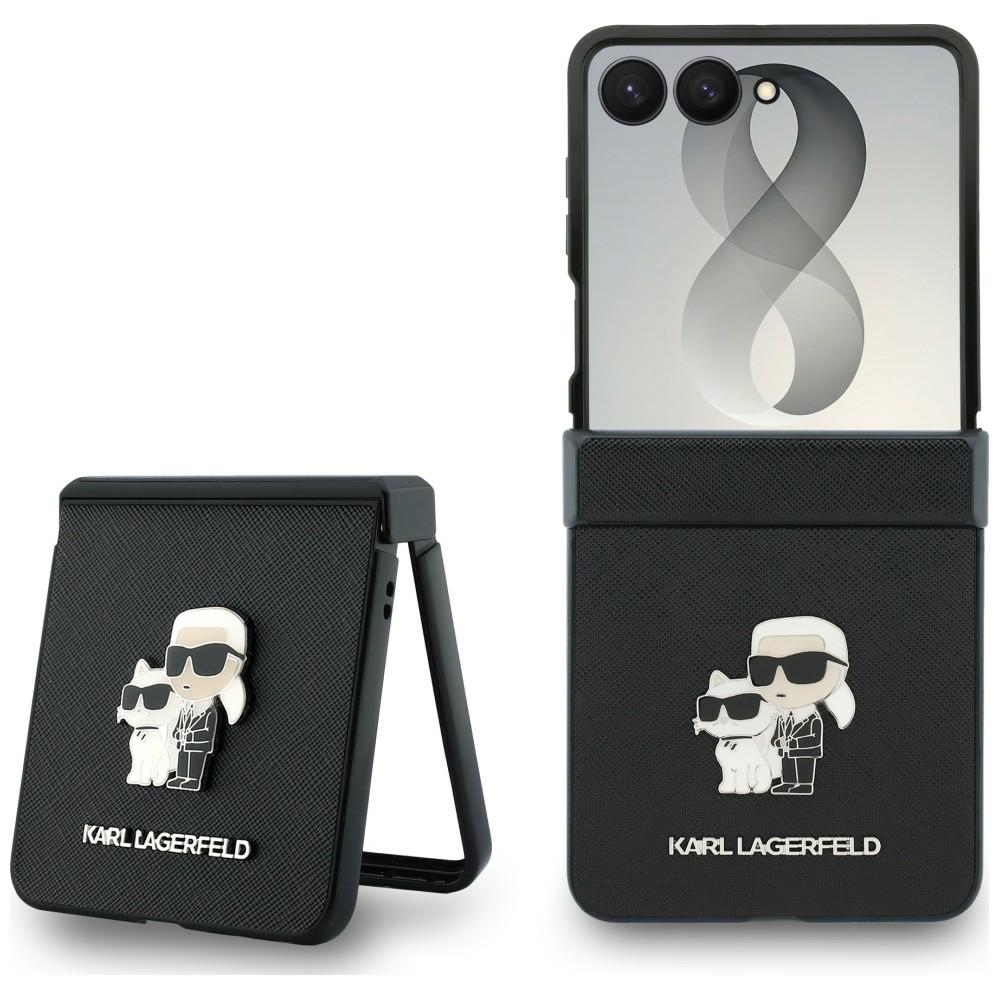 Karl Lagerfeld HC Saffiano KC PIN fodral för Samsung Galaxy Z Flip 8 svart