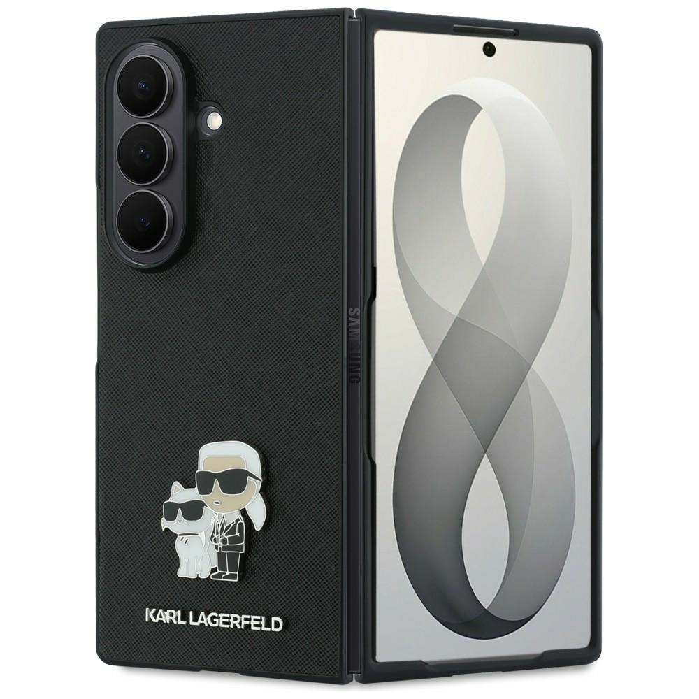 Karl Lagerfeld HC Saffiano KC PIN fodral för Samsung Galaxy Z Fold 8 Ultra svart