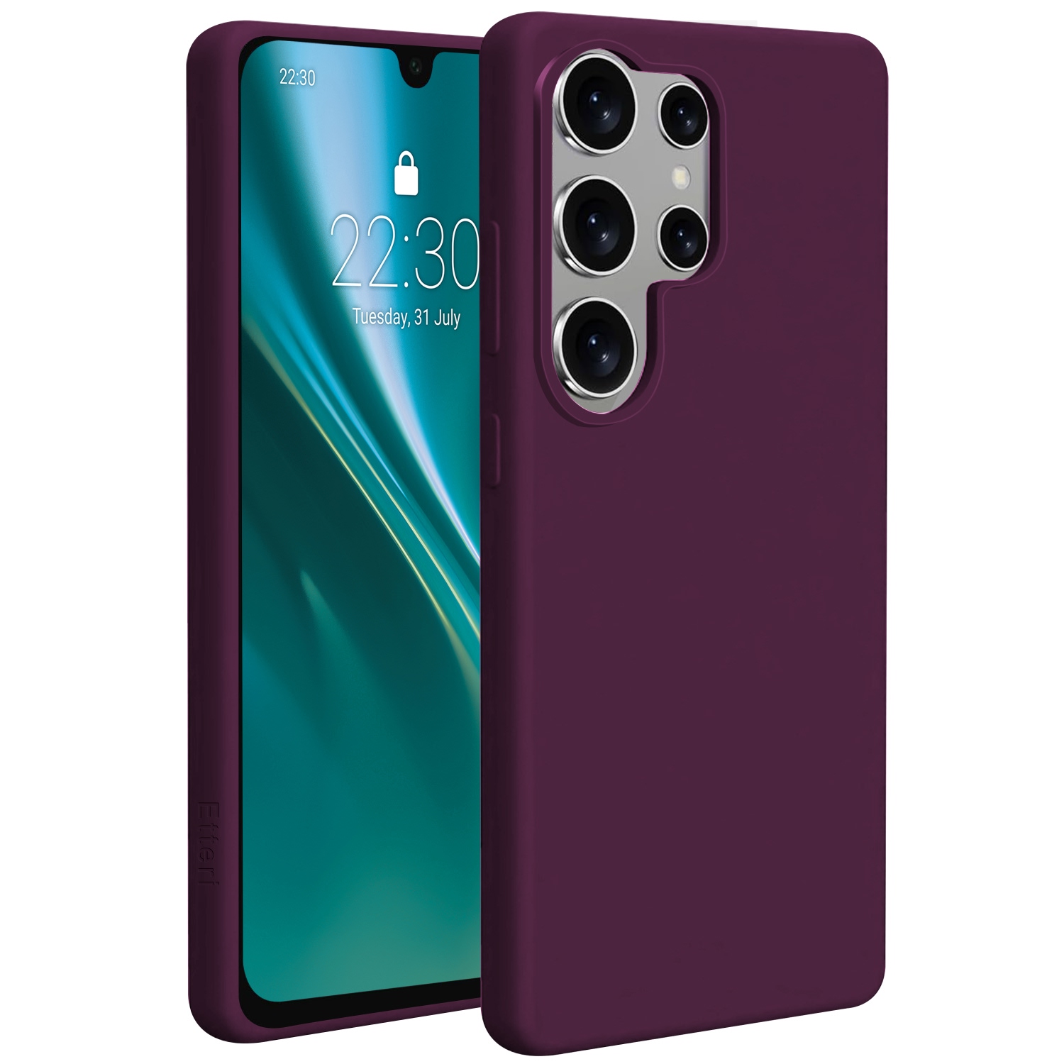 Etteri Silicone Mag skal för Samsung Galaxy S25 Ultra dark cherry