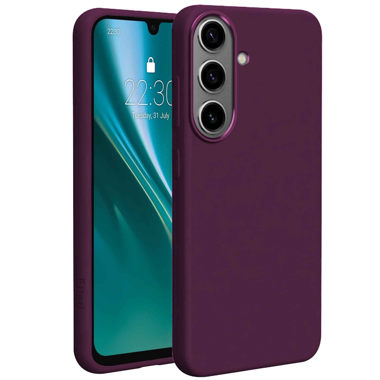 Etteri Silicone Mag skal för Samsung Galaxy S26 dark cherry