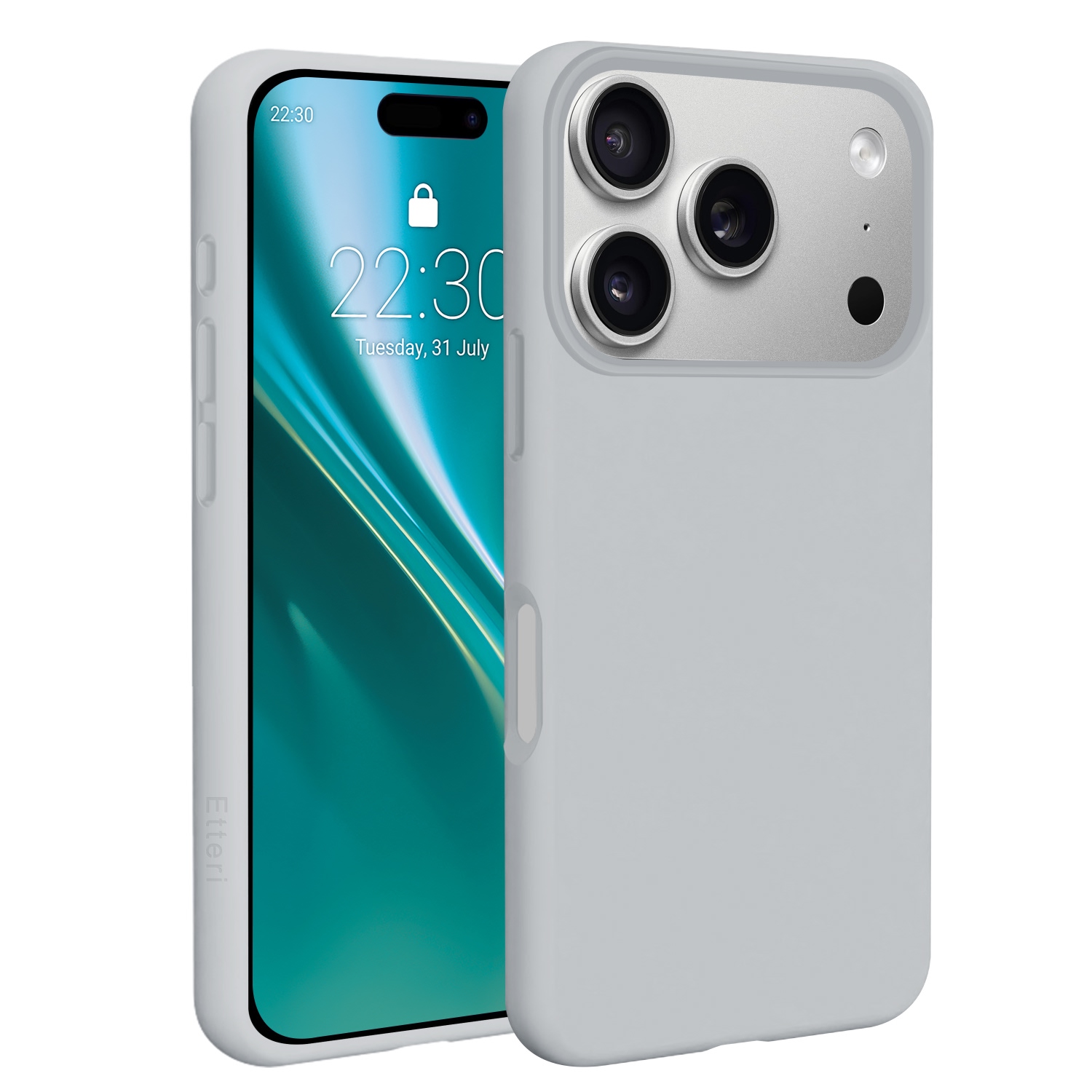 Etteri Silicone Mag skal för iPhone 17 Pro Max / 18 Pro Max silver