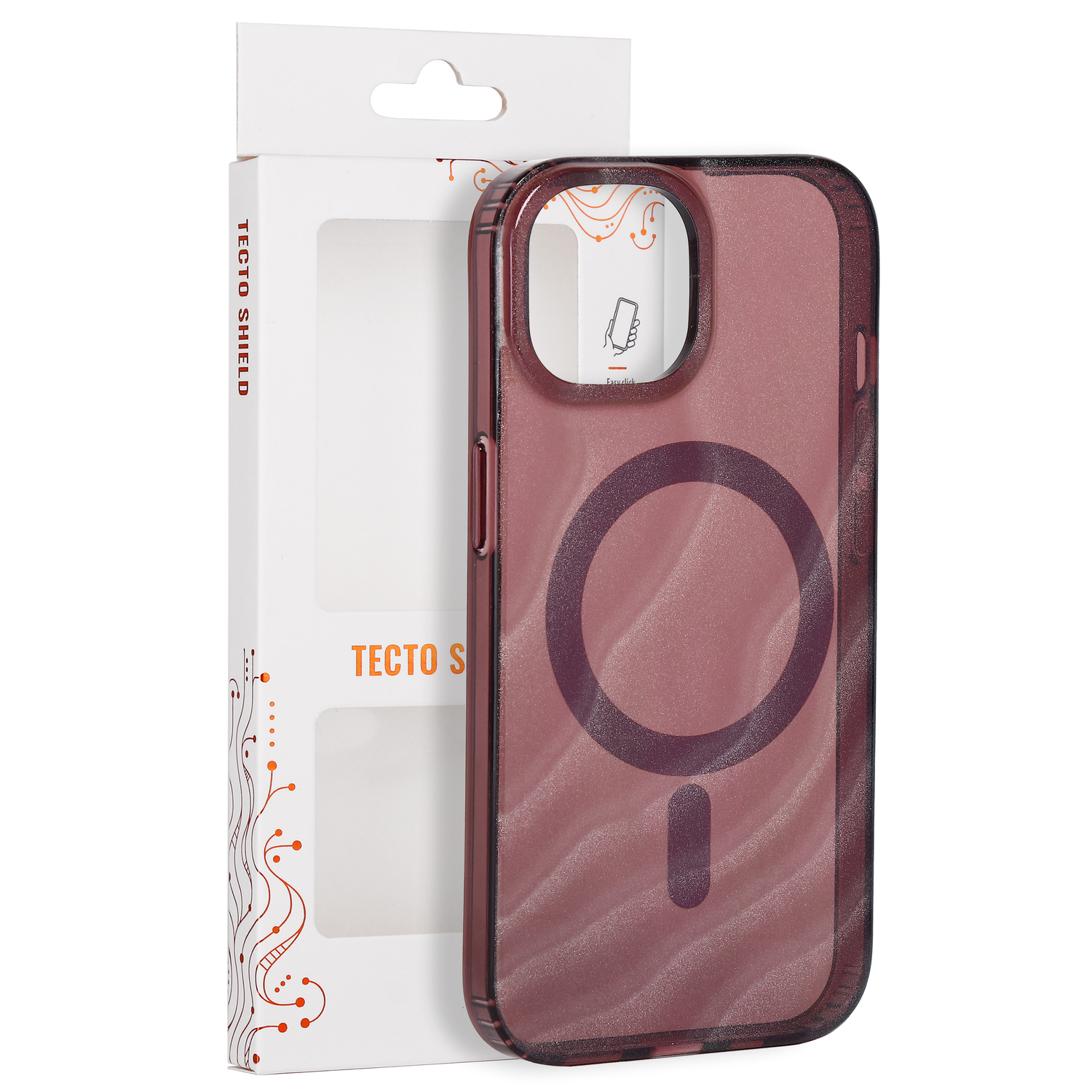 Tecto Shield Desert Mag skal för iPhone 15 mahogany