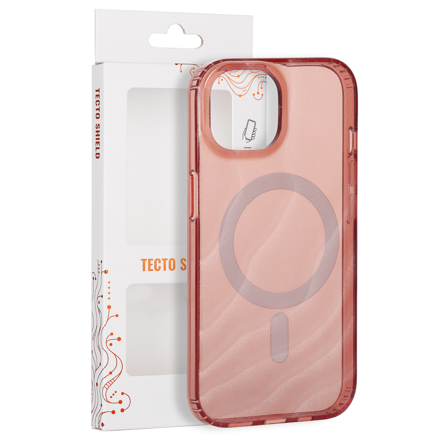Tecto Shield Desert Mag skal för iPhone 15 terracota