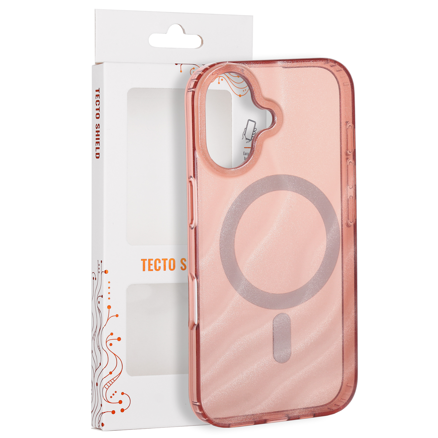 Tecto Shield Desert Mag skal för iPhone 16 terracota