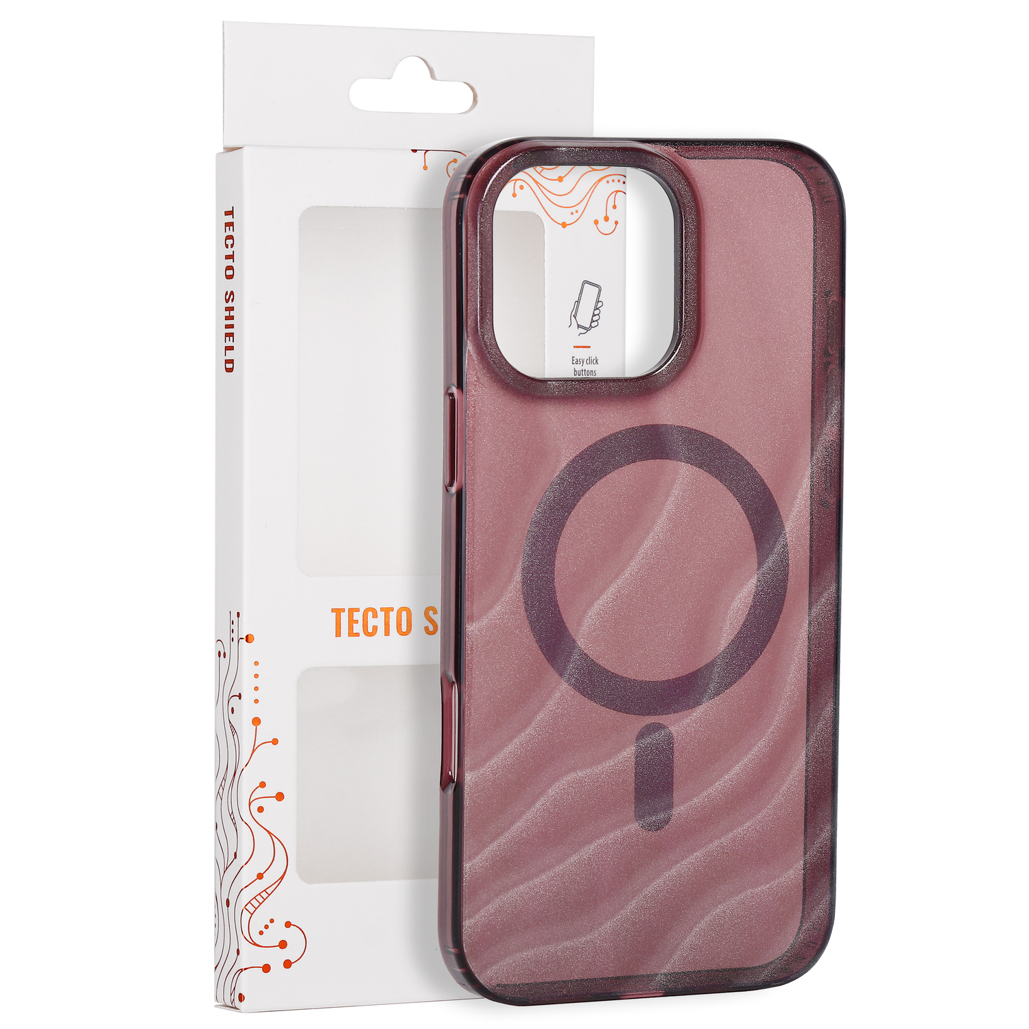 Tecto Shield Desert Mag skal för iPhone 16 Pro Max mahogany