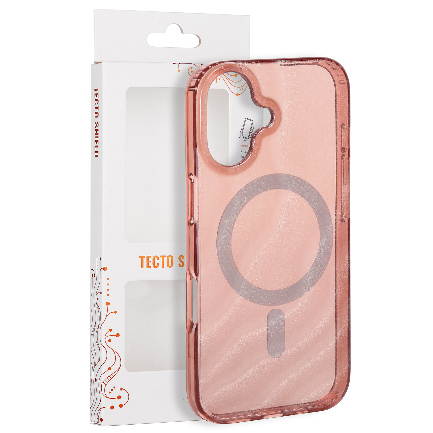Tecto Shield Desert Mag skal för iPhone 17 terracota