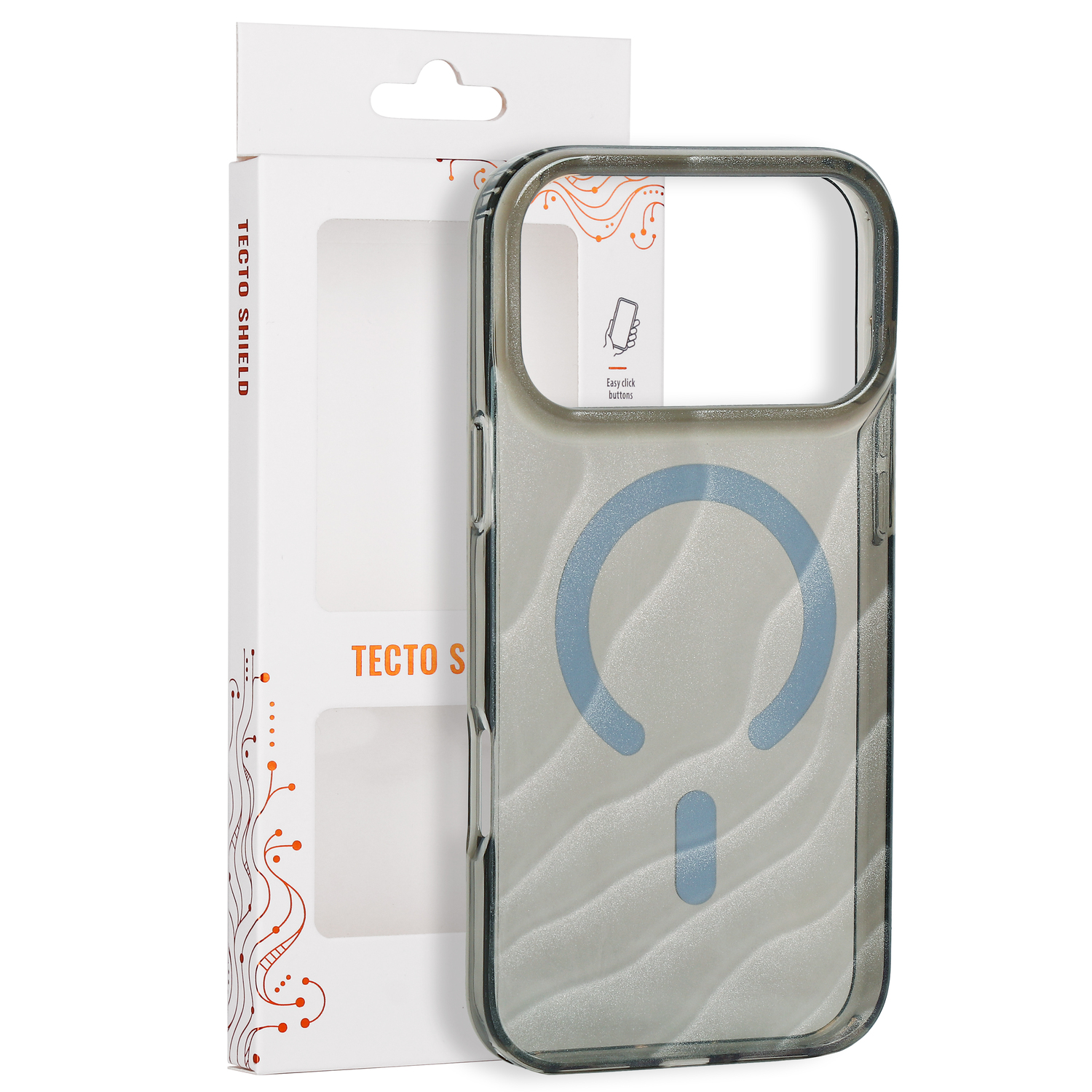 Tecto Shield Desert Mag skal för iPhone 17 Pro Max / 18 Pro Max silver