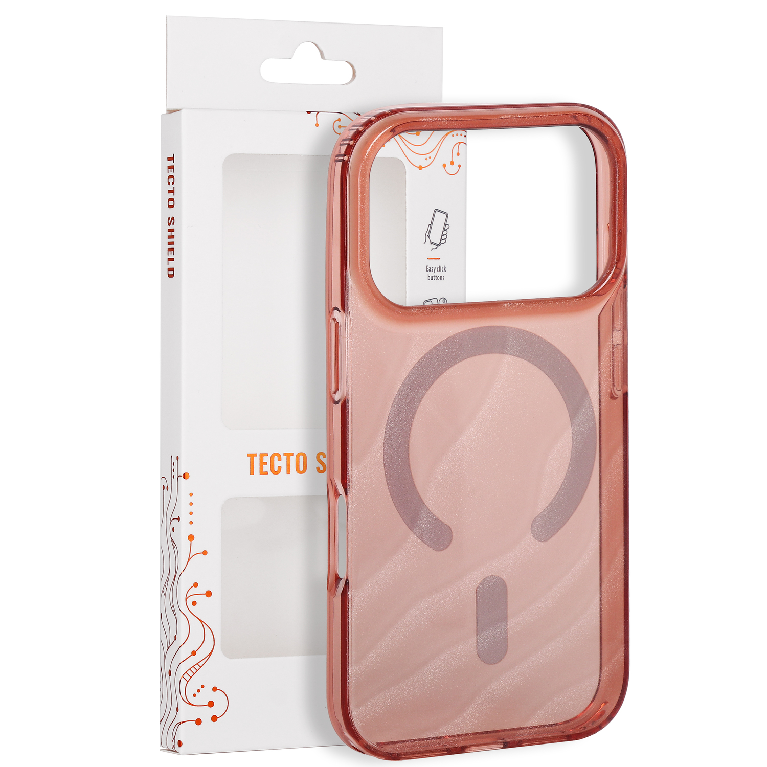 Tecto Shield Desert Mag skal för iPhone 17 Pro / iPhone 18 Pro terracota
