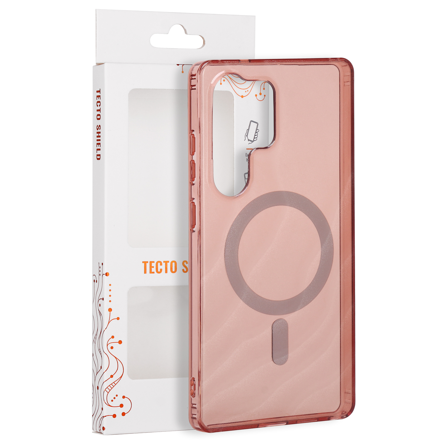 Tecto Shield Desert Mag skal för Samsung Galaxy S25 Ultra terracota