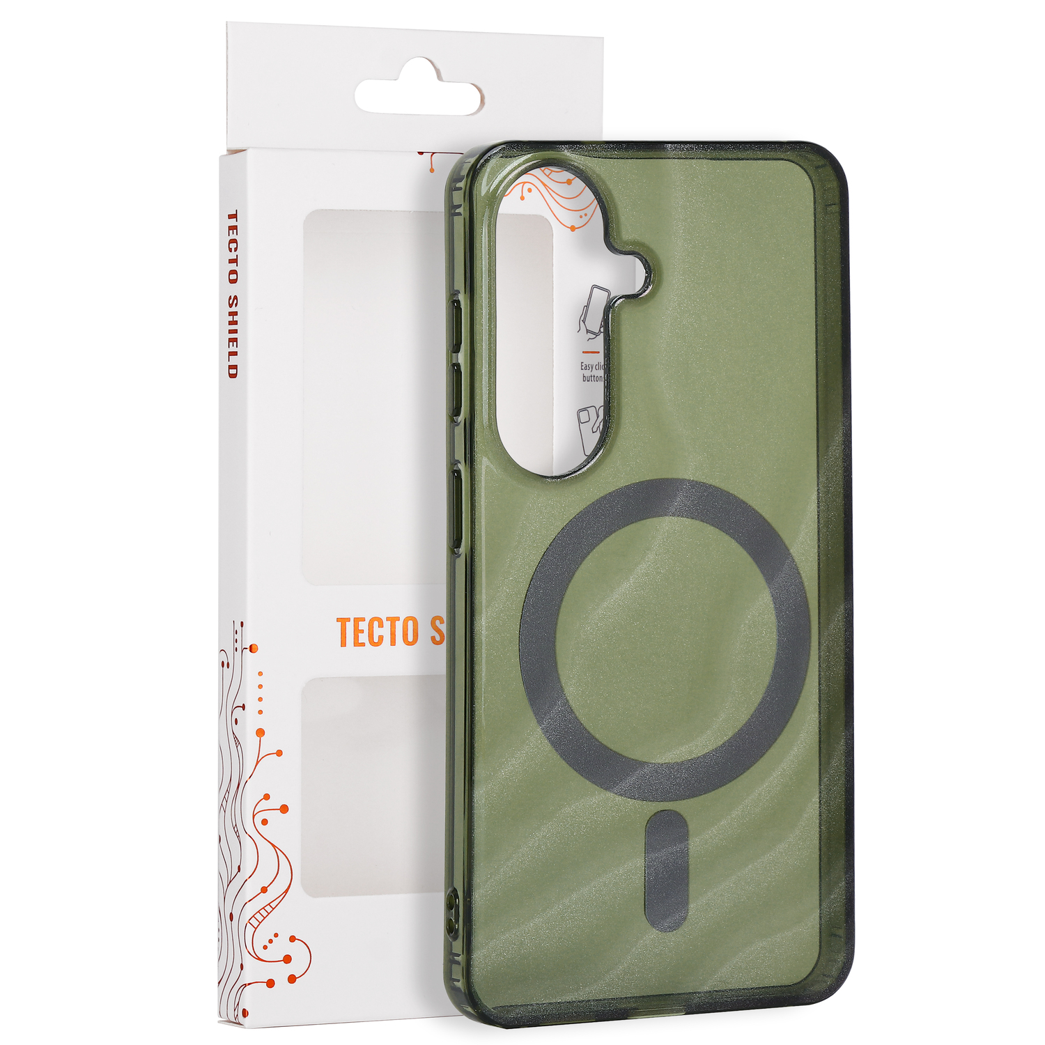 Tecto Shield Desert Mag skal för Samsung Galaxy S26 dark olive