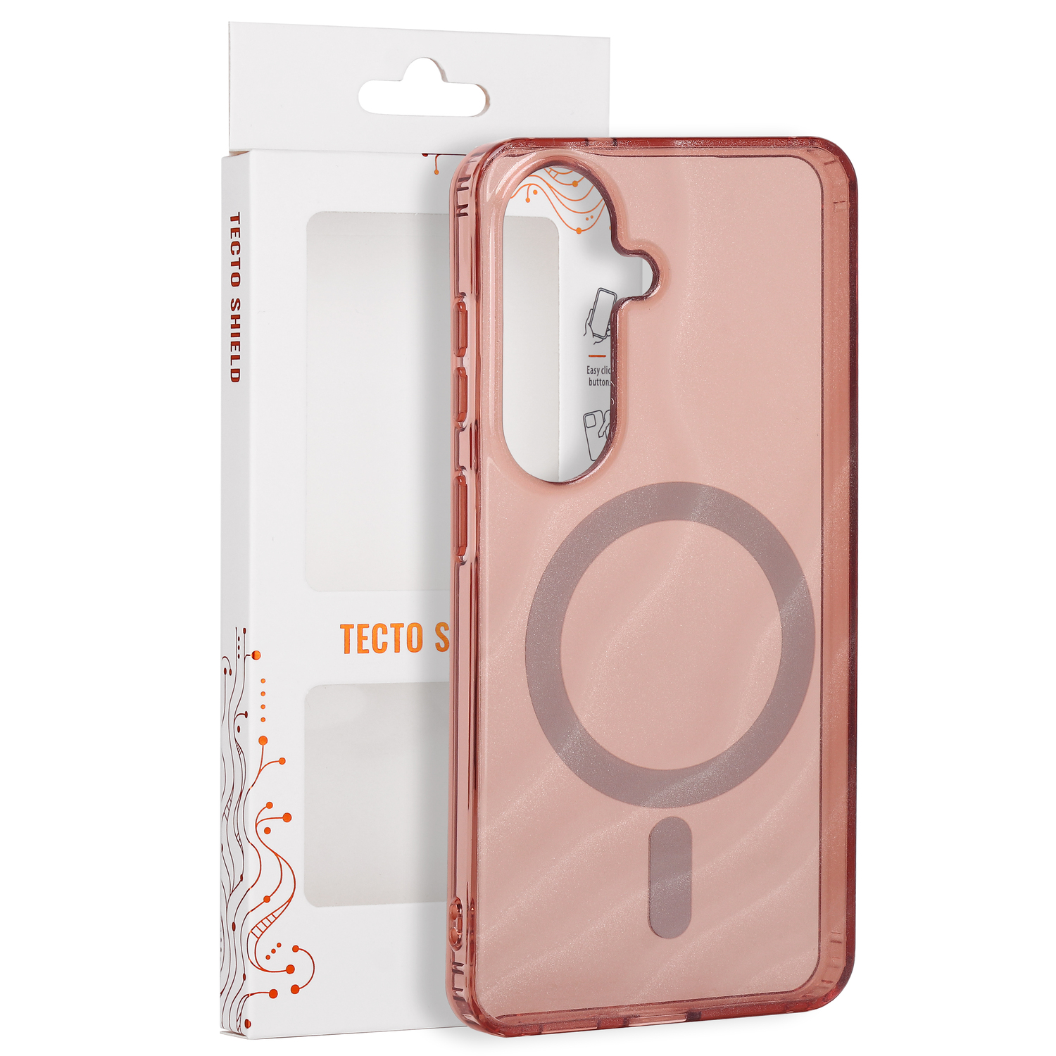 Tecto Shield Desert Mag skal för Samsung Galaxy S26 terracota