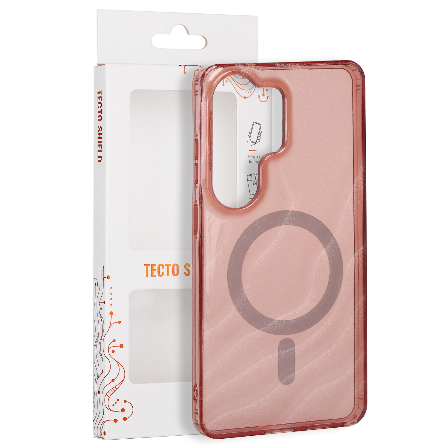 Tecto Shield Desert Mag skal för Samsung Galaxy S26 Ultra terracota