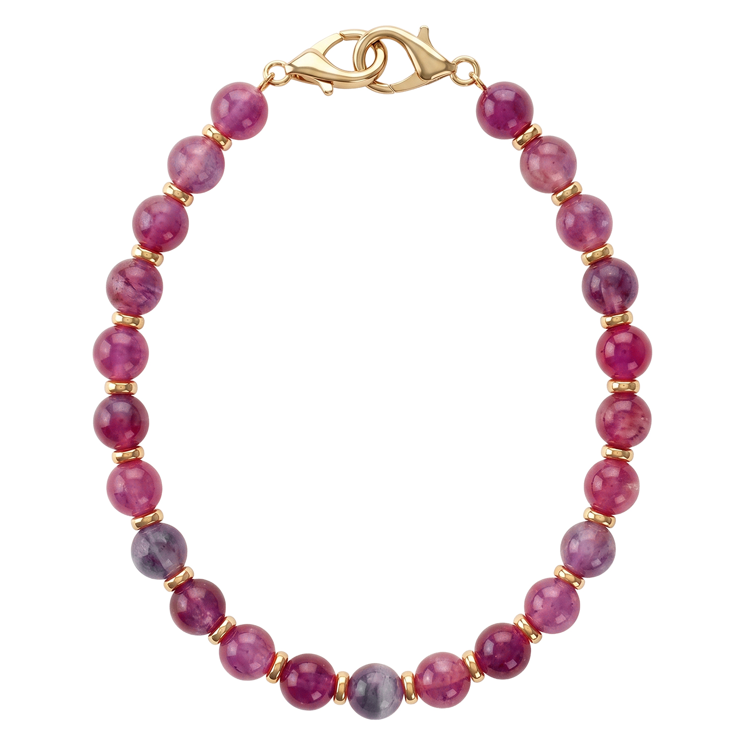 Beaded phone strap lila