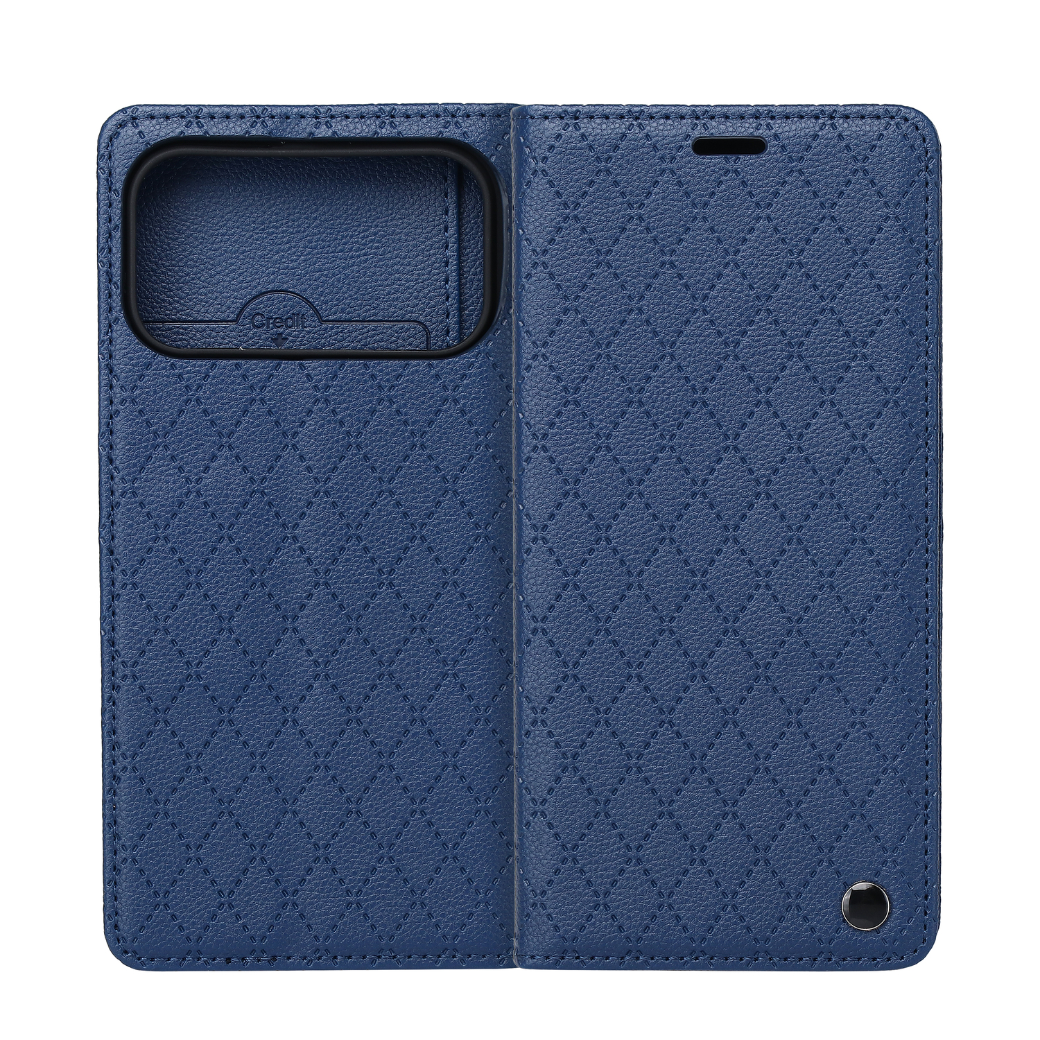 Smart Caro fodral för iPhone 17 Pro Max / 18 Pro Max marinblå