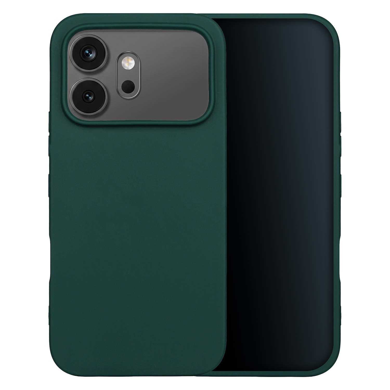 Matt TPU skal för Honor 600 forest grön