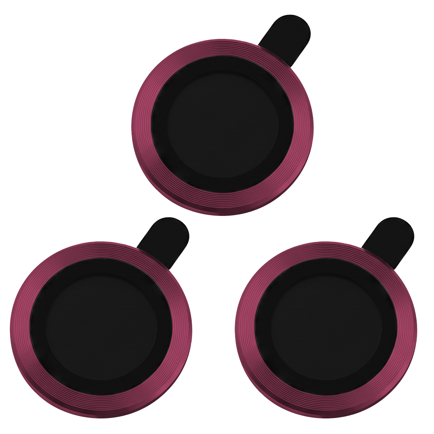 Set of lens glasses för iPhone 18 Pro dark cherry