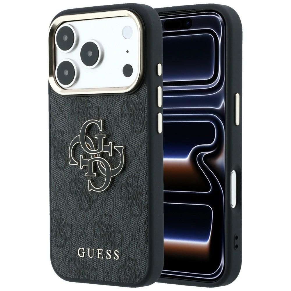 Guess 4G & Big Resin Logo fodral för iPhone 18 Pro Max / iPhone 17 Pro Max svart