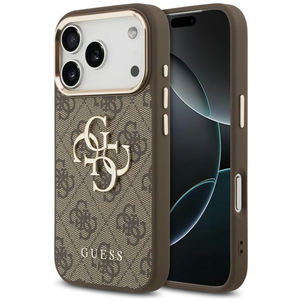 Guess 4G Big 4G Classic Logo fodral för iPhone 18 Pro Max / iPhone 17 Pro Max brun