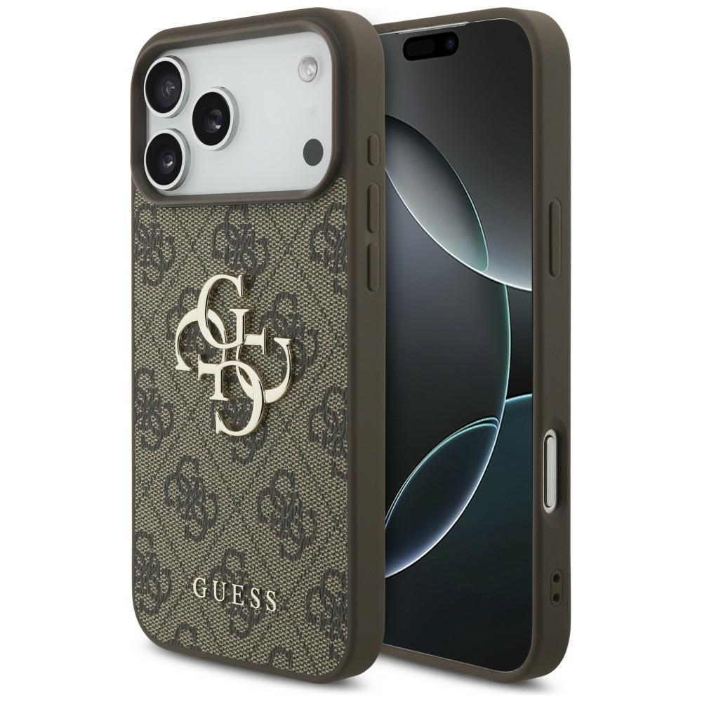 Guess 4G Big Logo fodral för iPhone 18 Pro Max / iPhone 17 Pro Max brun