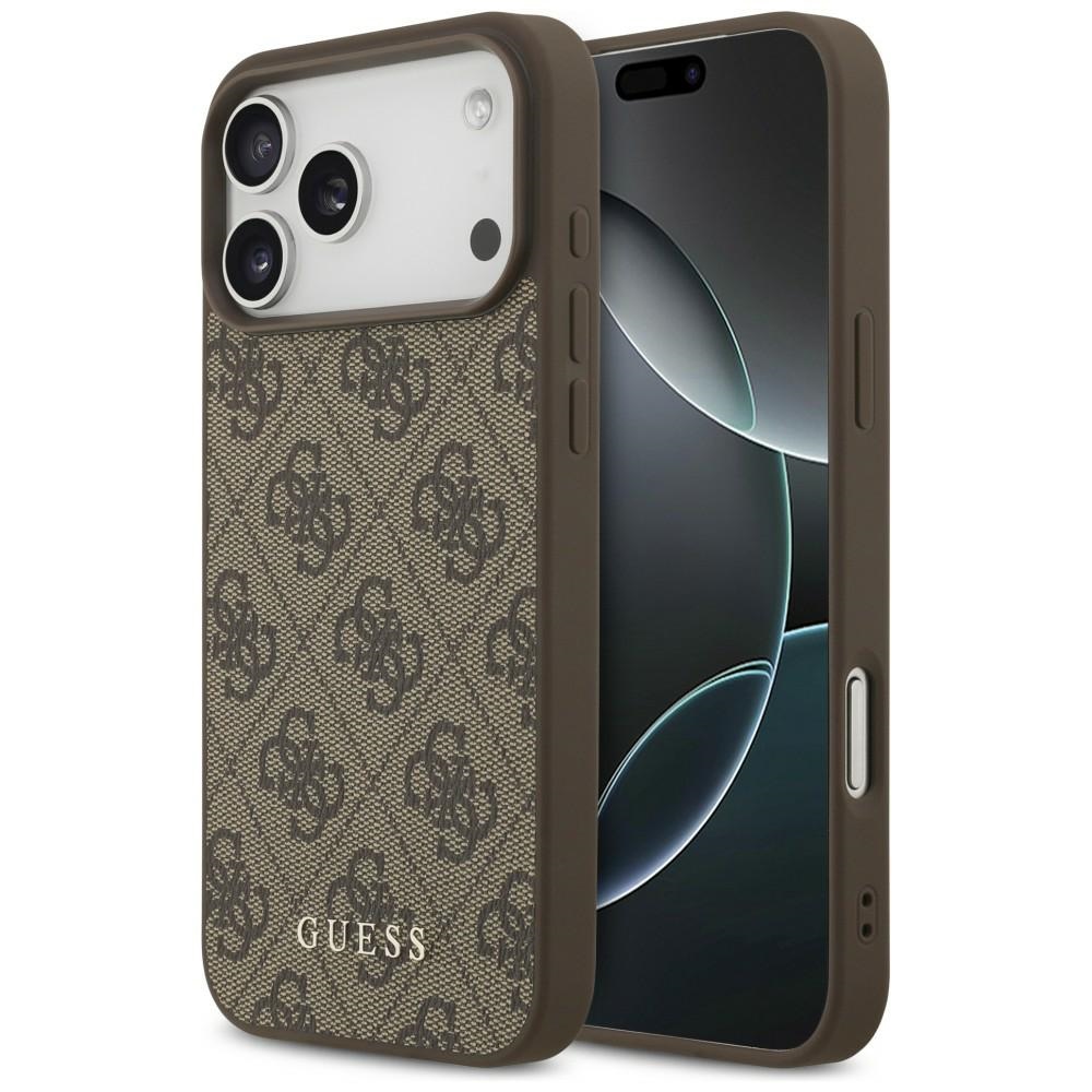Guess 4G Classic fodral för iPhone 18 Pro Max / iPhone 17 Pro Max brun