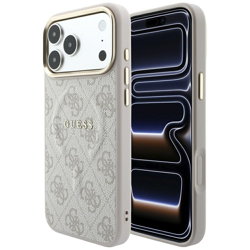 Guess Embossed 4G Classic MagSafe fodral för iPhone 18 Pro Max / 17 Pro Max rosa