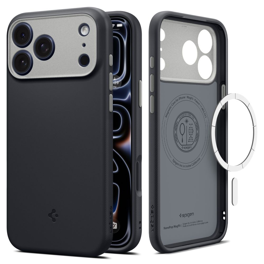 Spigen Nano Pop Magsafe fodral för Iphone 17 Pro Max / 18 Pro Max svart