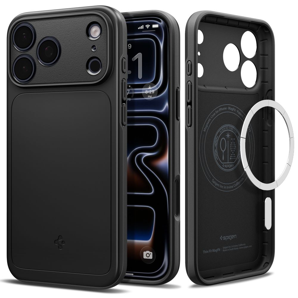 Spigen Thin Fit Magsafe fodral för Iphone 17 Pro Max / 18 Pro Max svart