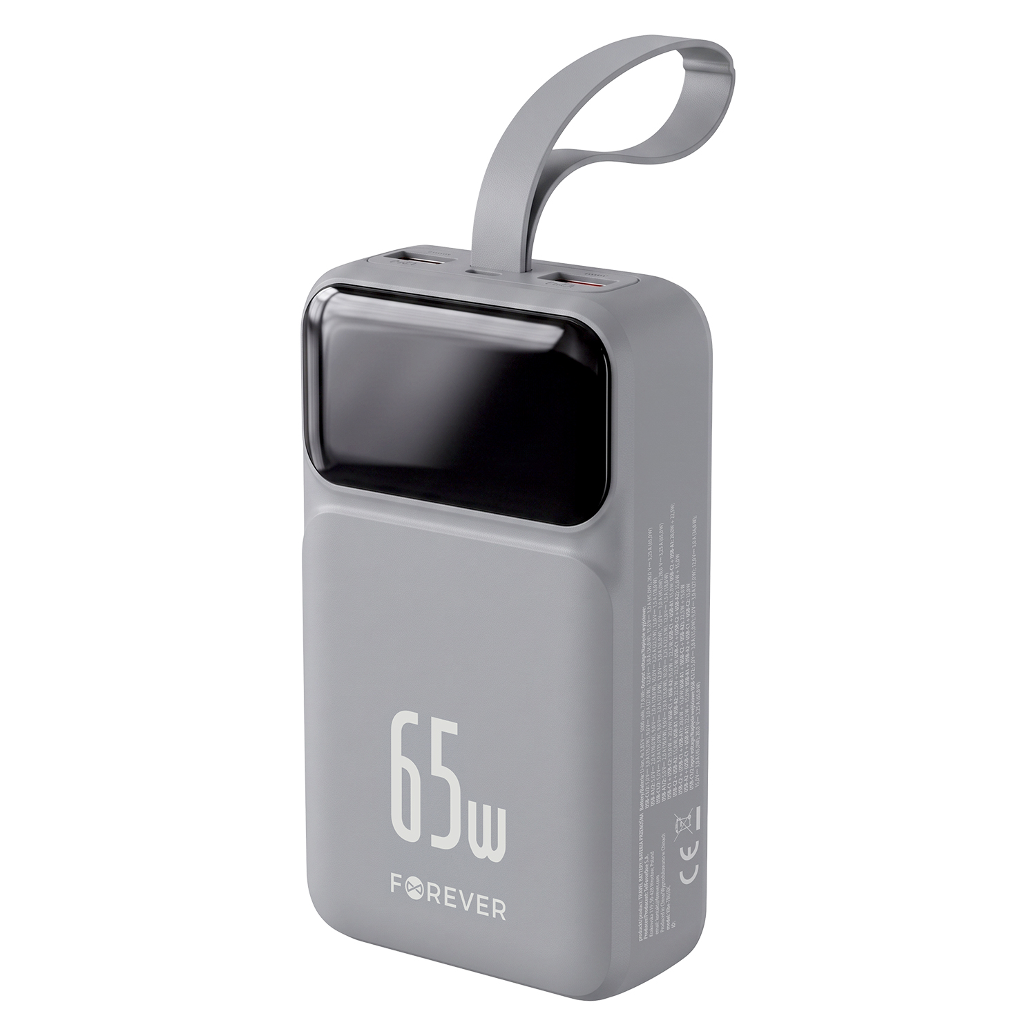 Forever power bank Vibe-TB65 PD QC 65W 20000 mAh silver