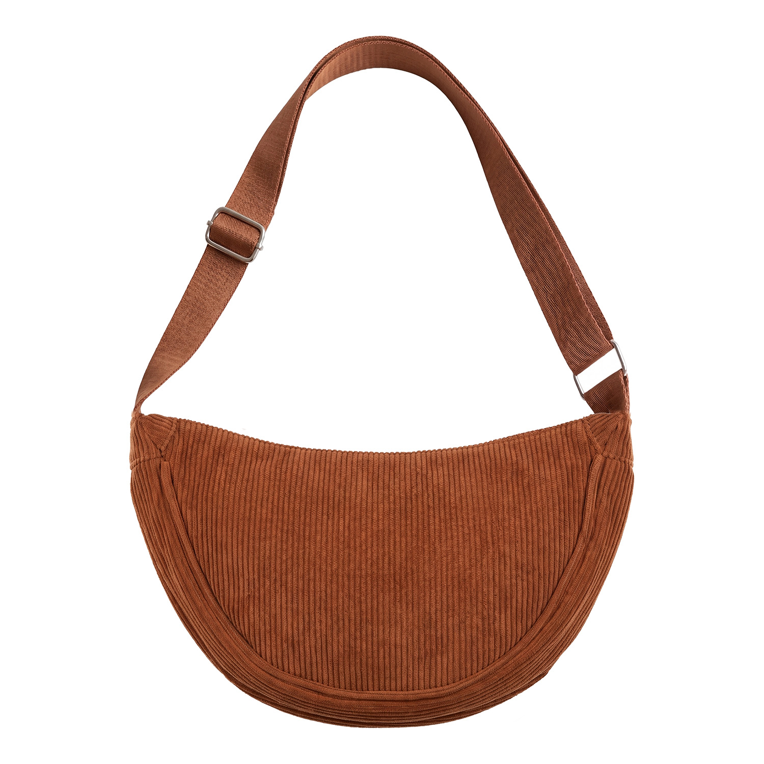 Universal corduroy Moon Bag brun