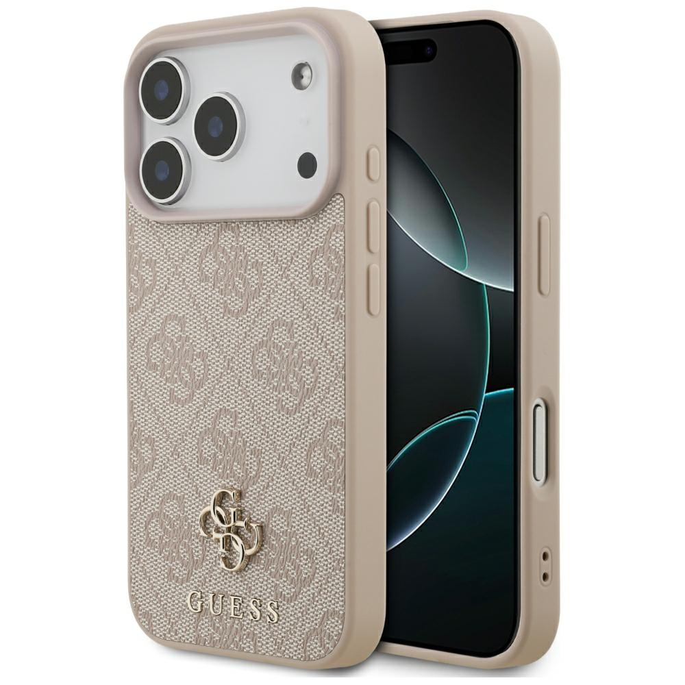 Guess 4G Small Classic Logo MagSafe fodral för Iphone 18 Pro / 17 Pro rosa