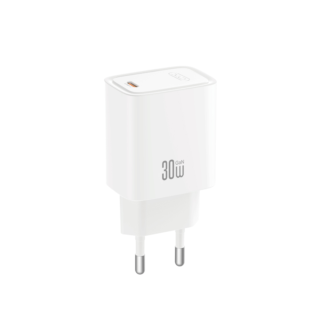 XO wall laddare CE53 PD 30W 1x USB-C vit
