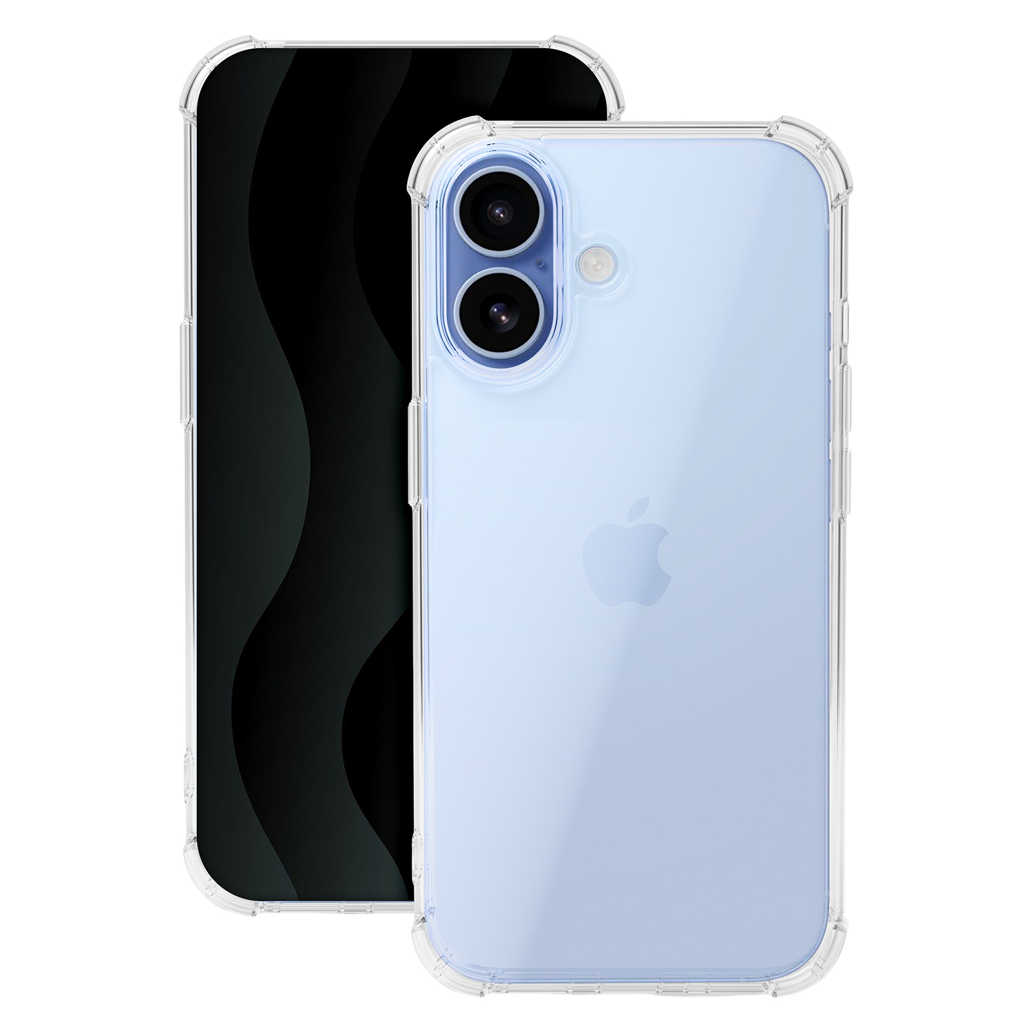 Anti Shock 1,5 mm skal för iPhone 17 / iPhone 18 transparent big hole