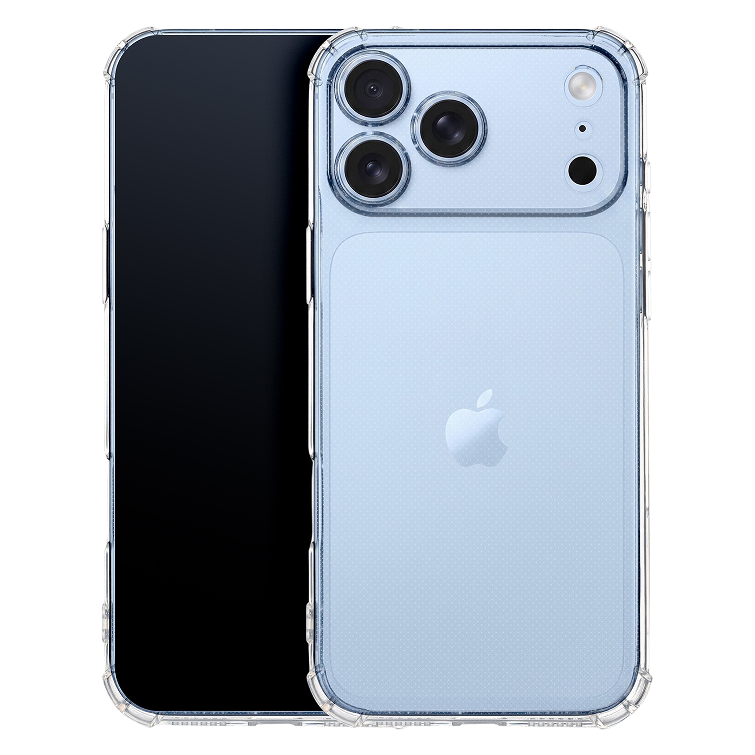 Anti Shock 1,5 mm skal för iPhone 17 Pro Max / 18 Pro Max transparent camera protection
