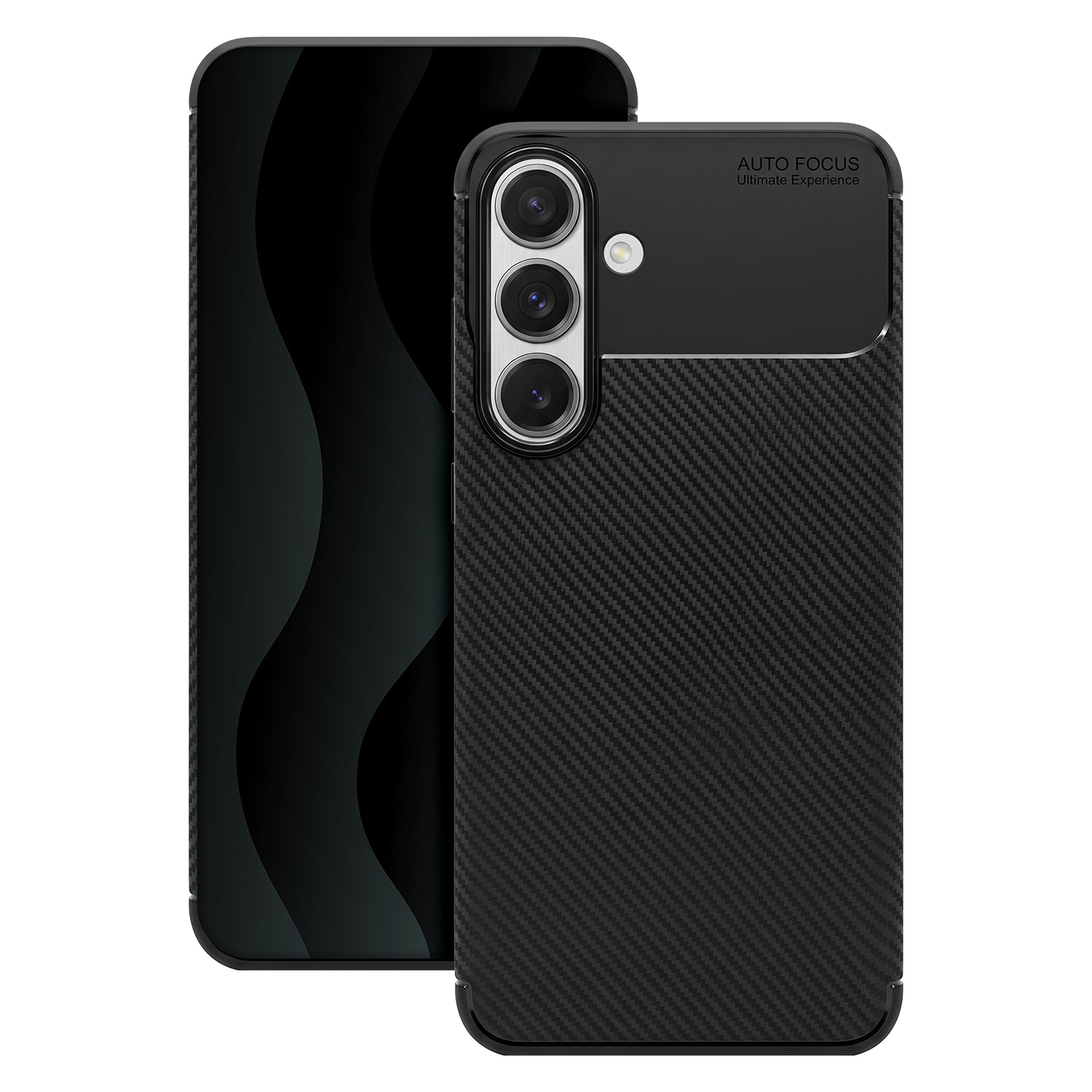 Carbon svart skal för Samsung Galaxy S25 FE