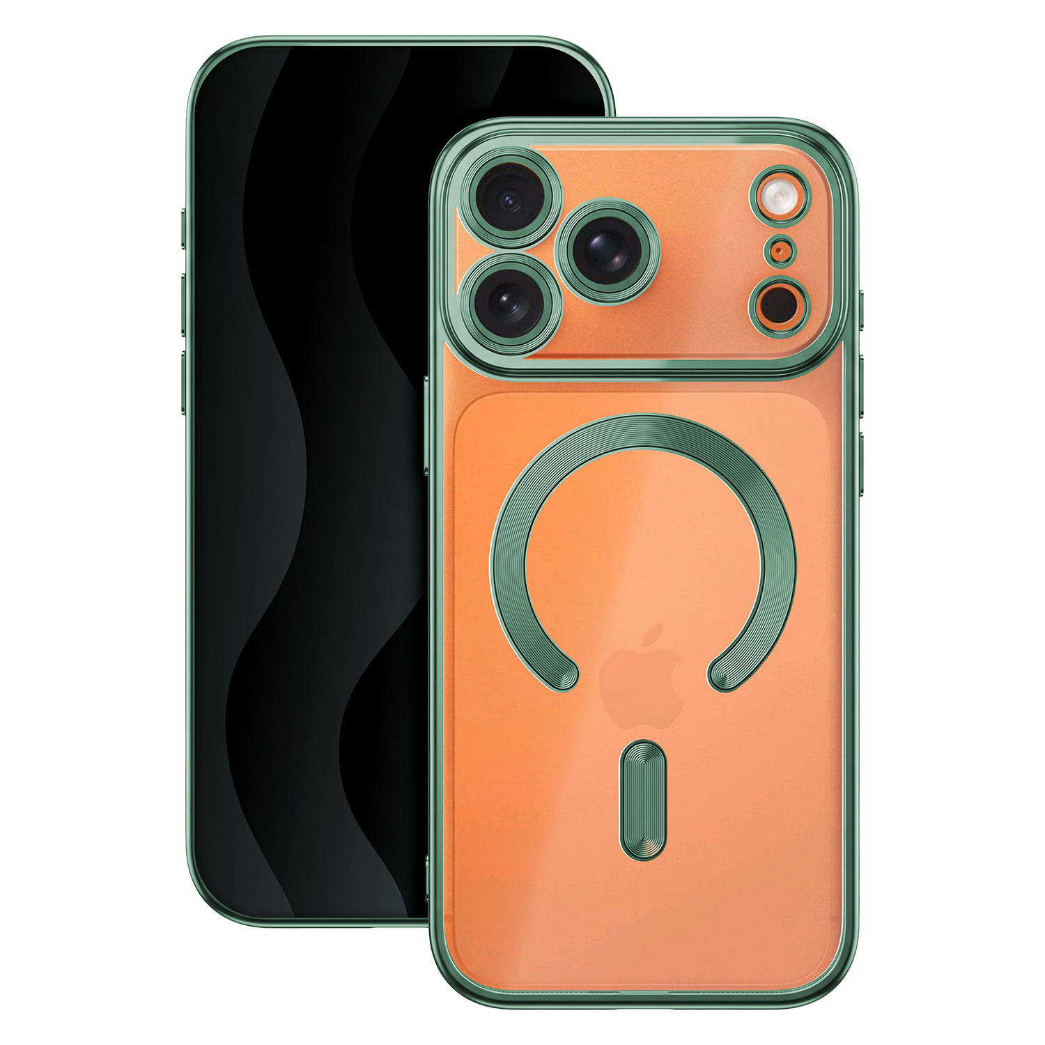 Color Chrome Mag skal för iPhone 17 Pro / iPhone 18 Pro grön