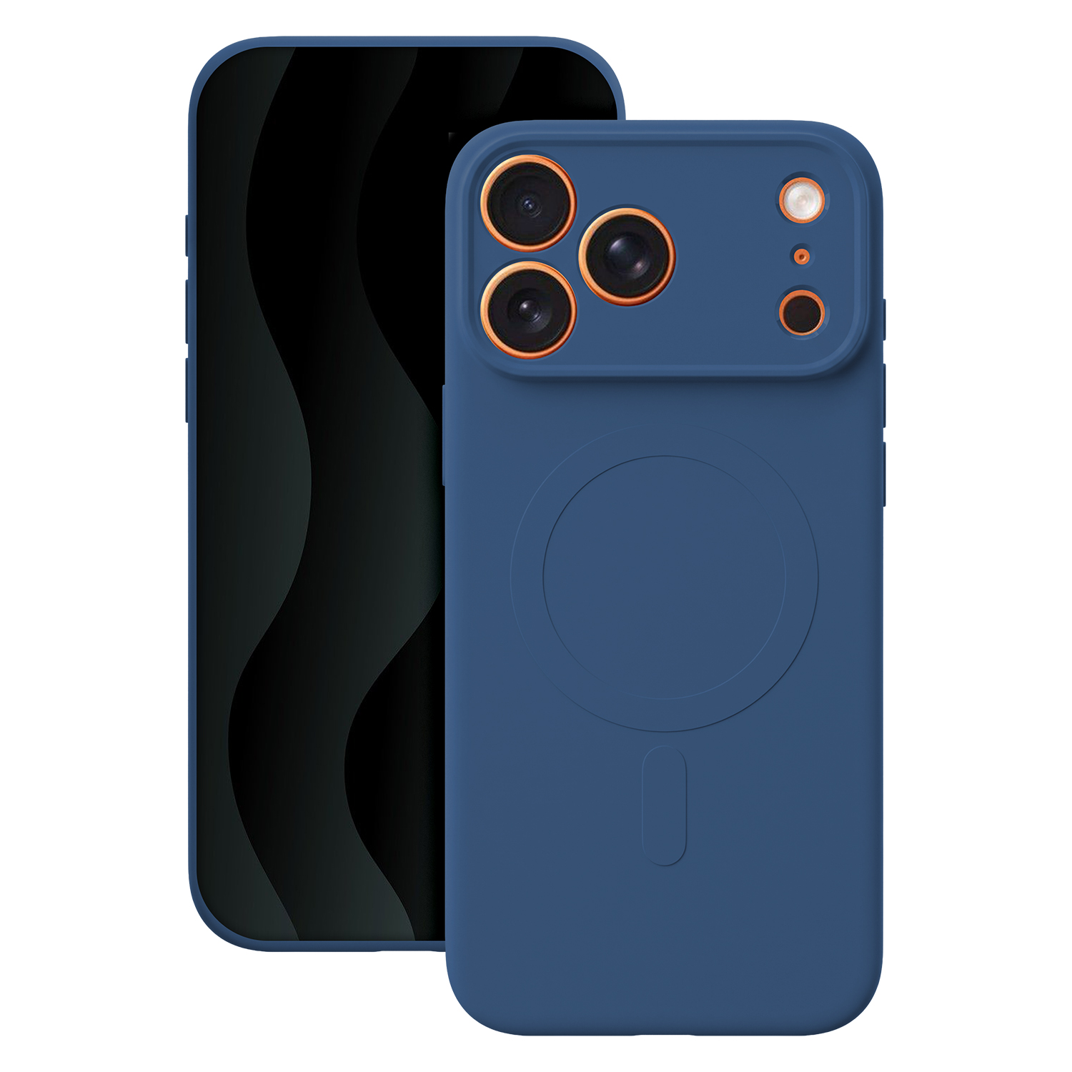 Simple Color Mag skal för iPhone 17 Pro / iPhone 18 Pro marinblå