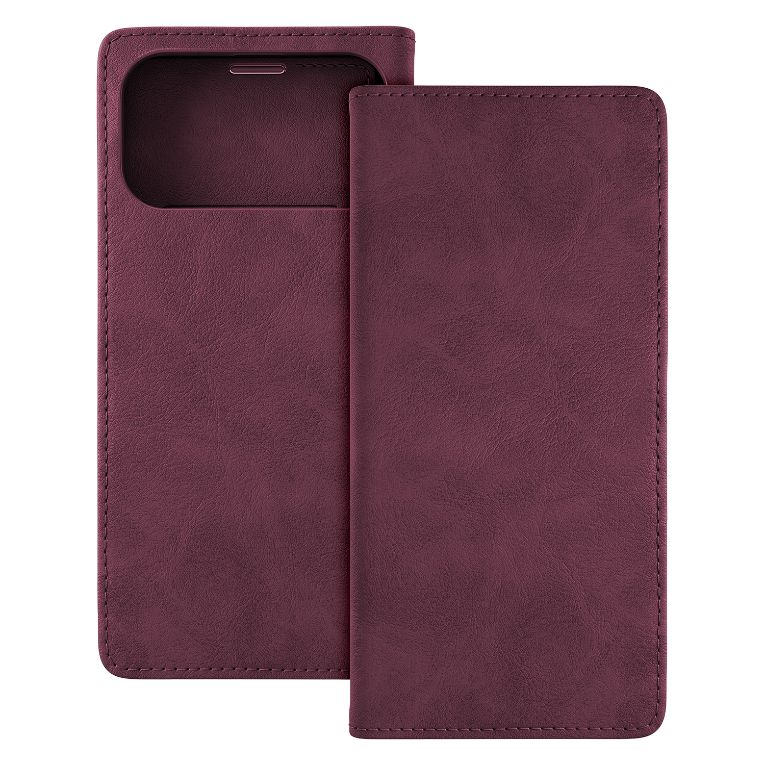 Smart Suede fodral för iPhone 17 Pro Max / iPhone 18 Pro Max 6,9 maroon