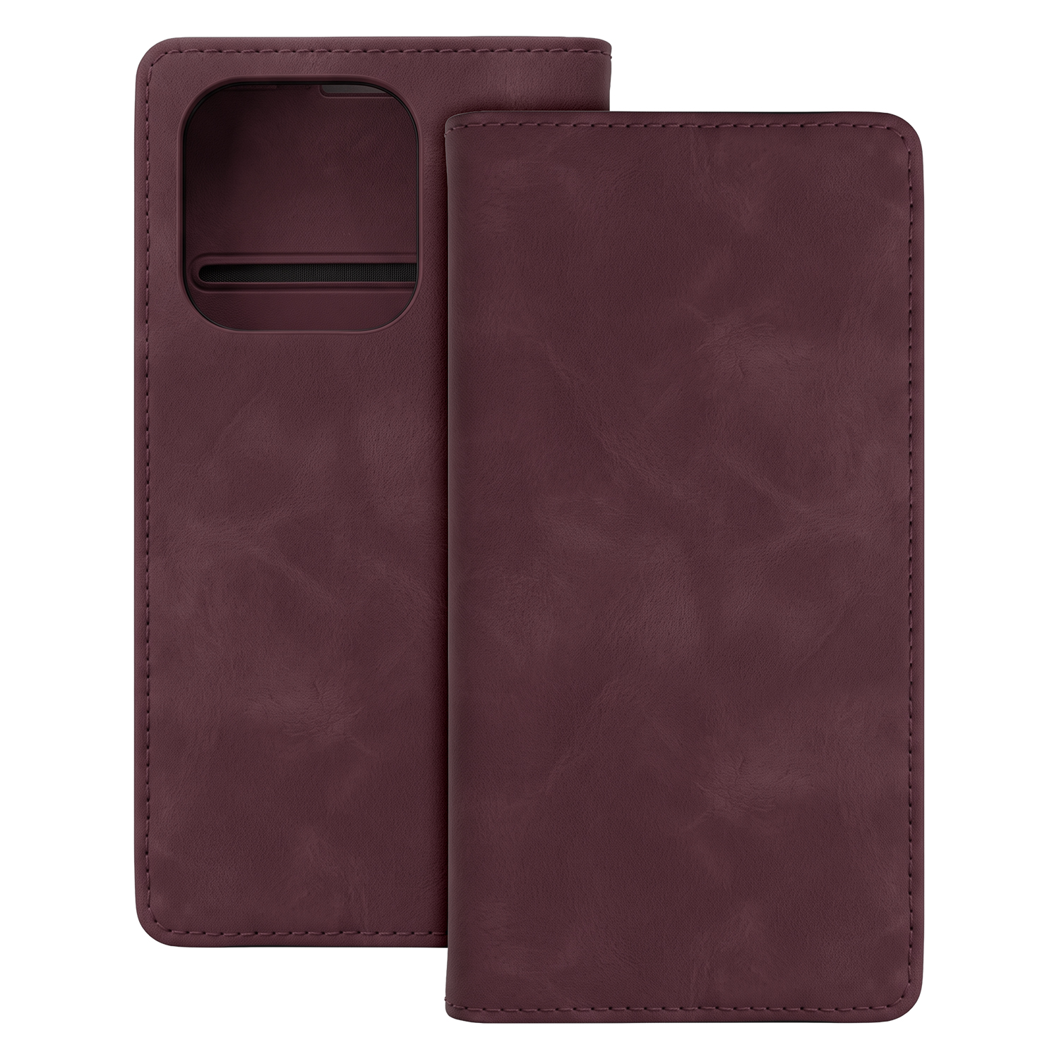 Smart Suede fodral för Honor 600 lite maroon