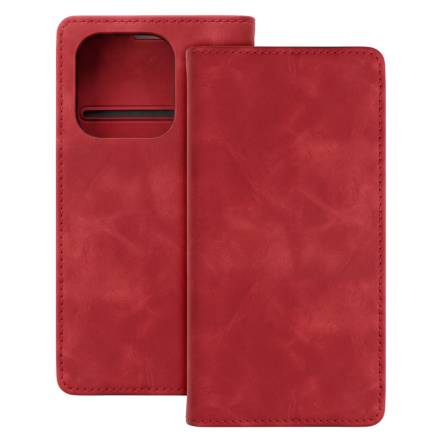 Smart Suede fodral för Honor 600 lite röd