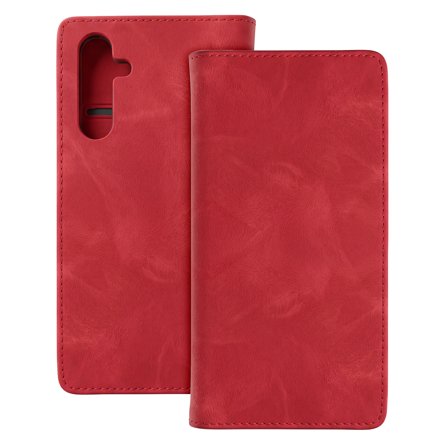 Smart Suede fodral för Samsung Galaxy A54 5G röd