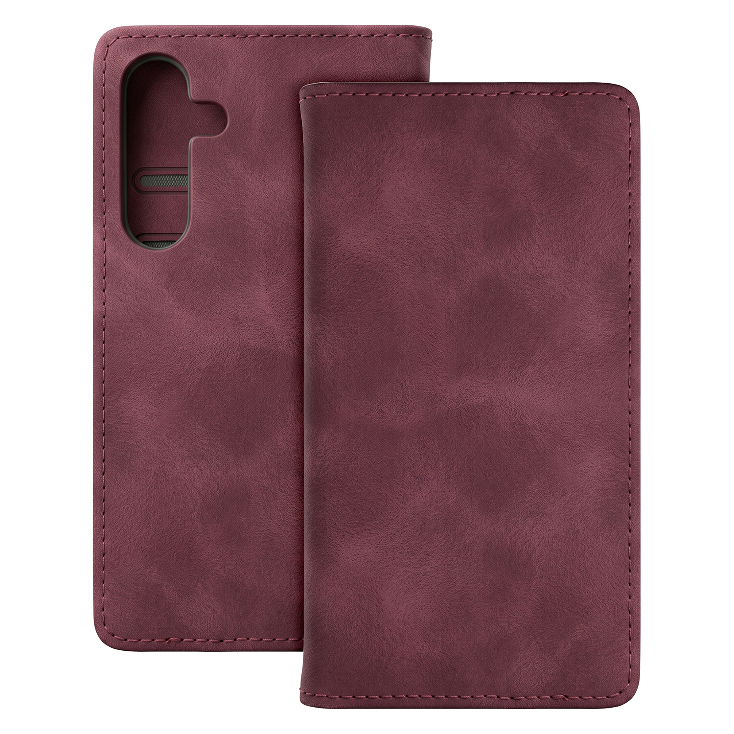 Smart Suede fodral för Samsung Galaxy S24 maroon