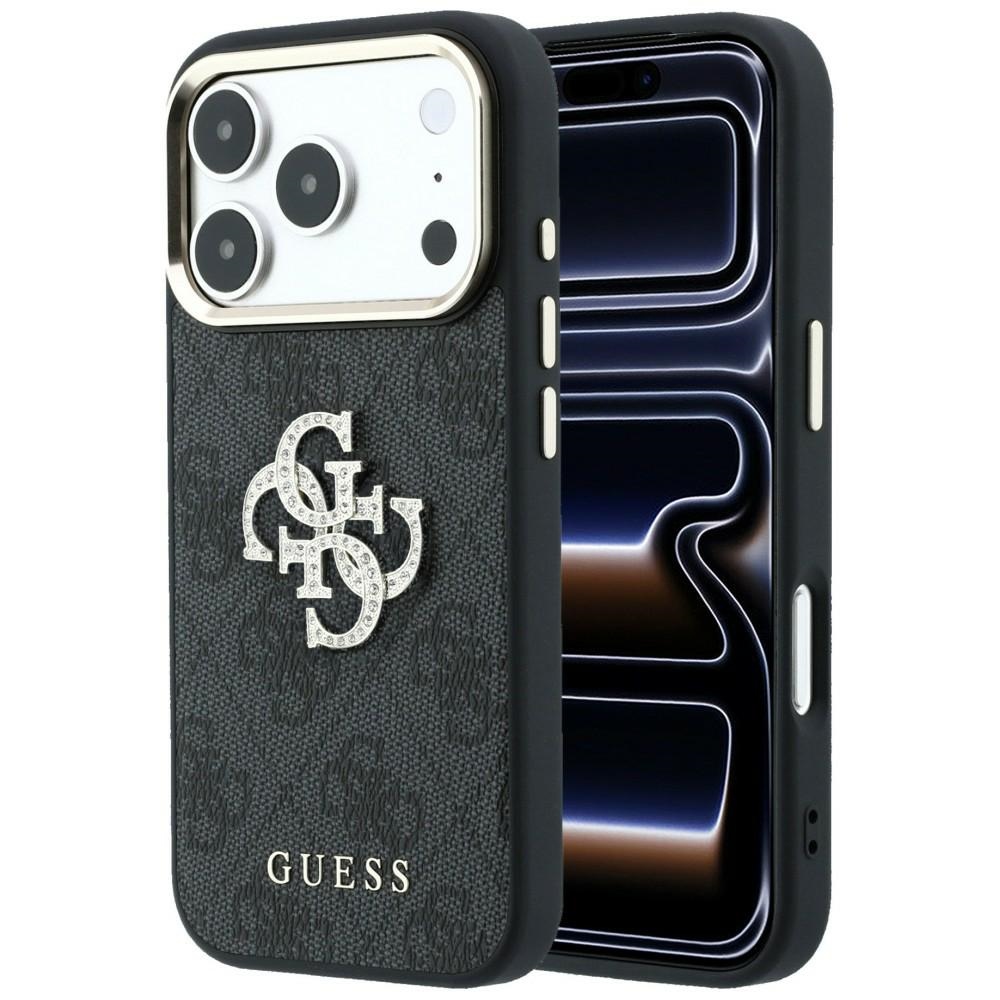 Guess 4G & Big Strass Logo fodral för iPhone 18 Pro / 17 Pro svart