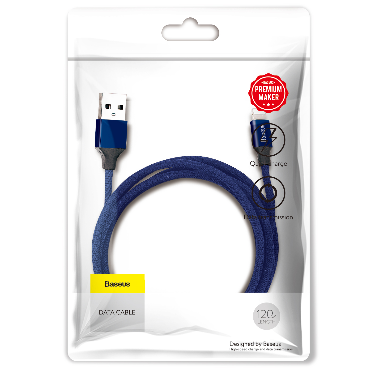 Baseus cable Yiven USB – Lightning 1,2 m 2A navy blue