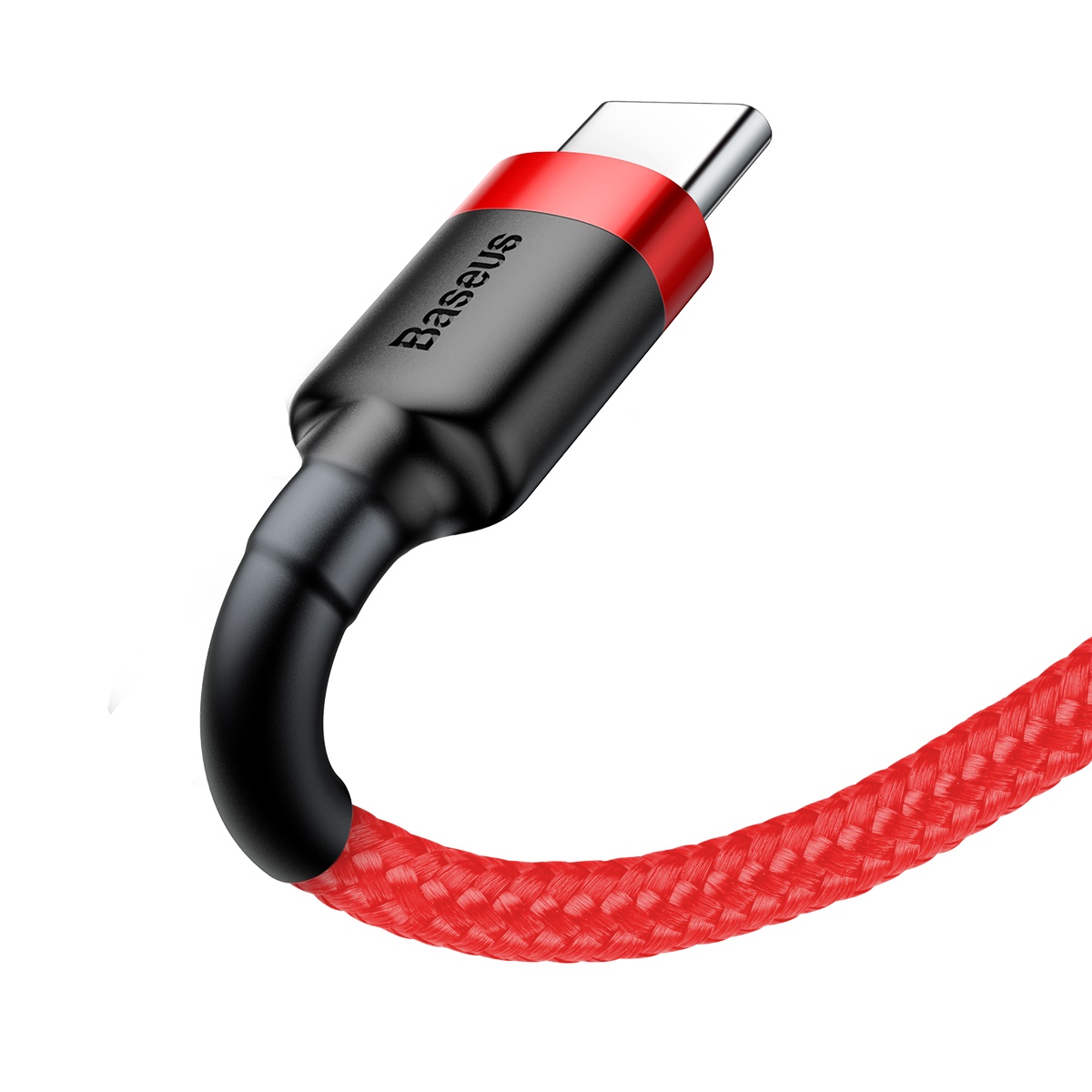 Baseus cable Cafule USB – USB-C 0,5 m 3A red