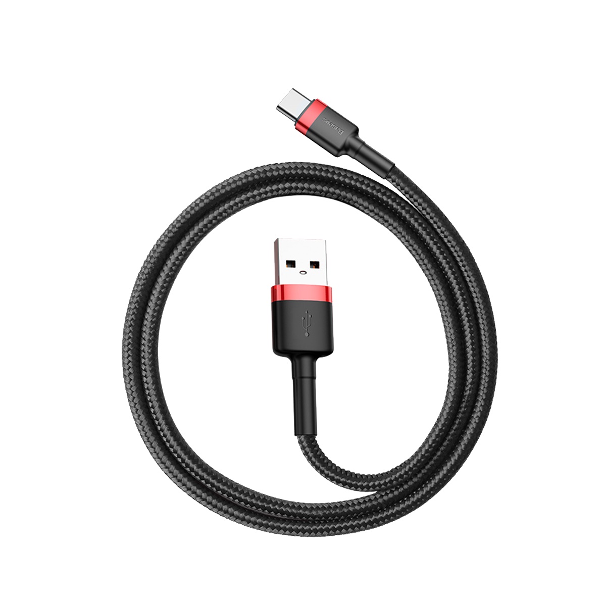 Baseus cable Cafule USB – USB-C 0,5 m 3A red-black