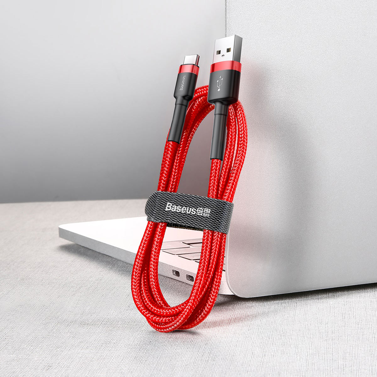 Baseus cable Cafule USB – USB-C 1,0 m 3A red