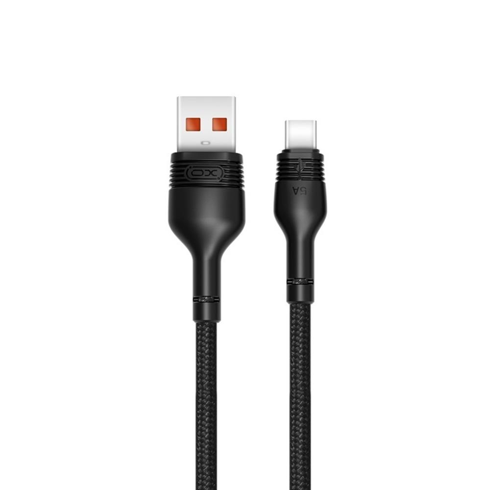 XO-kabel NB55 USB – USB-C 1,0 m 5A svart