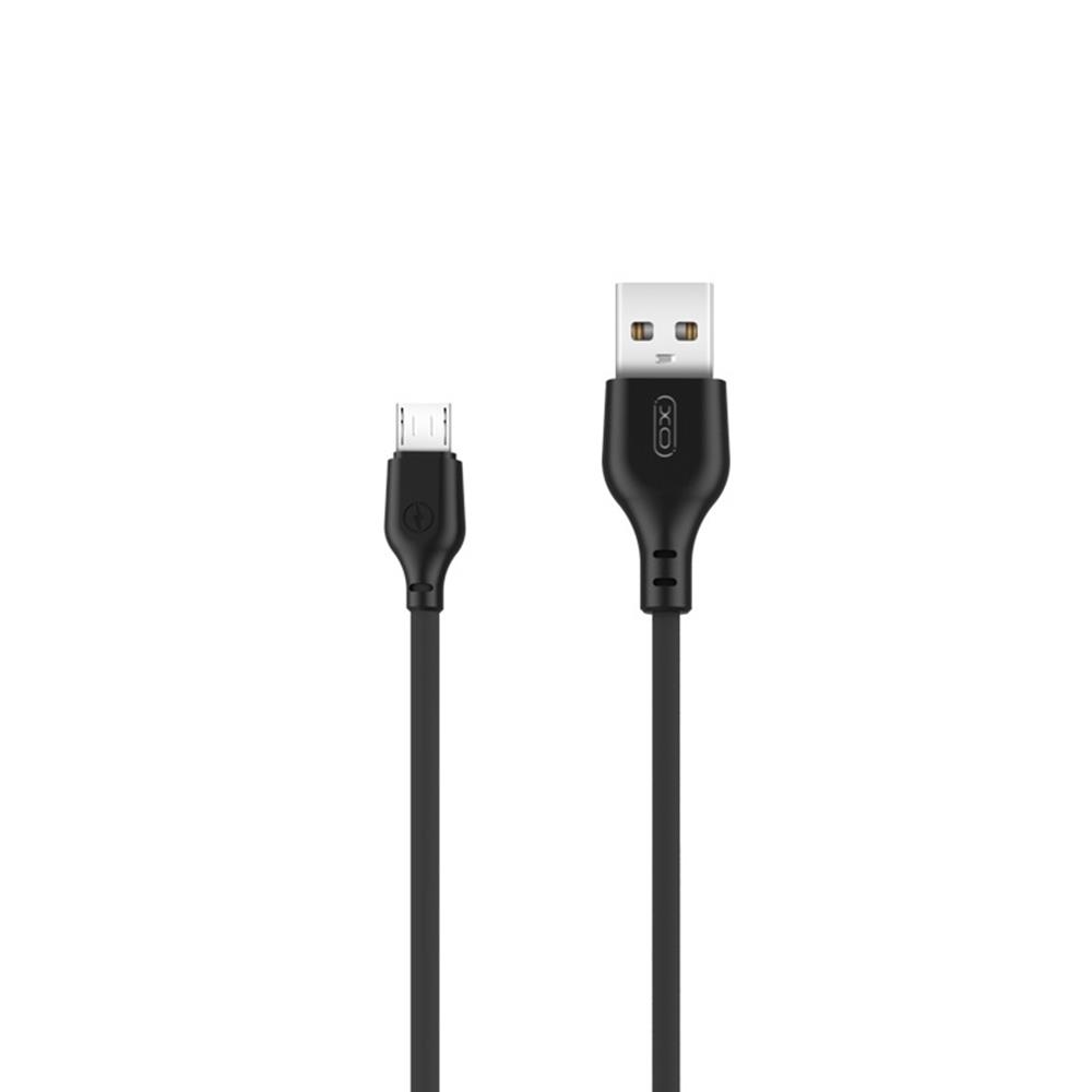 XO-kabel NB103 USB – microUSB 1,0 m 2,1A svart