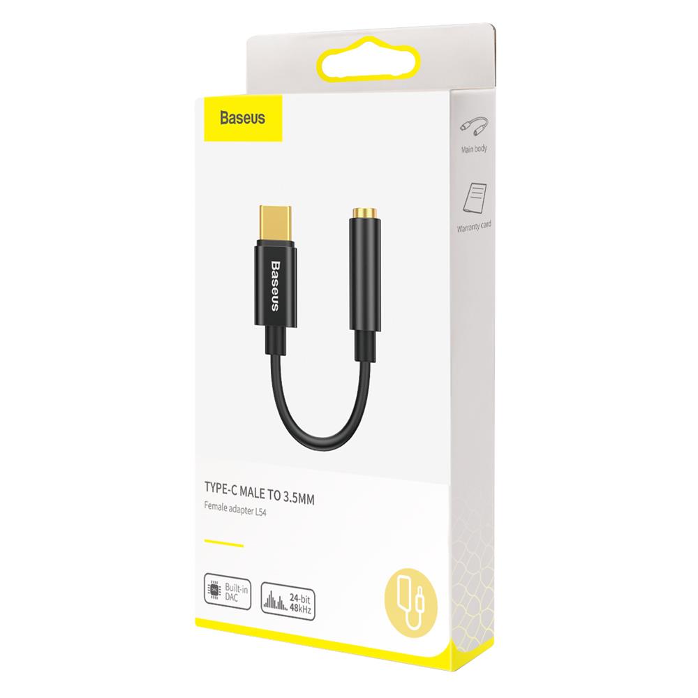 Baseus adapter L54 USB-C to jack 3,5 mm black